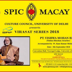 SPIC MACAY - Culture Council on (September 4, 2018)