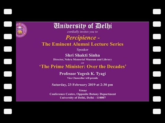 Percipience - The Eminent Alumni Lecture Series