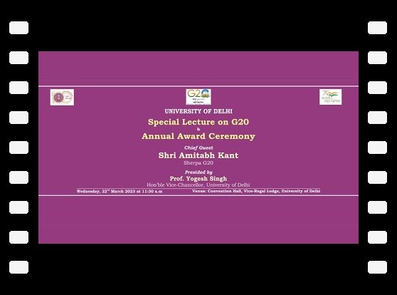 Special Lecture on G20 & Annual Award Ceremony